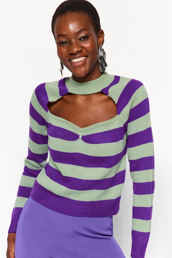 Trendyol Trendyol Damson Window/Cut Out Knitwear Sweater