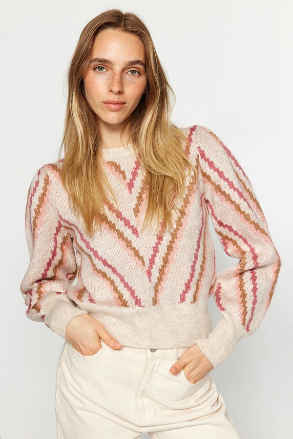 Trendyol Trendyol Ecru Soft Textured Knitwear Sweater