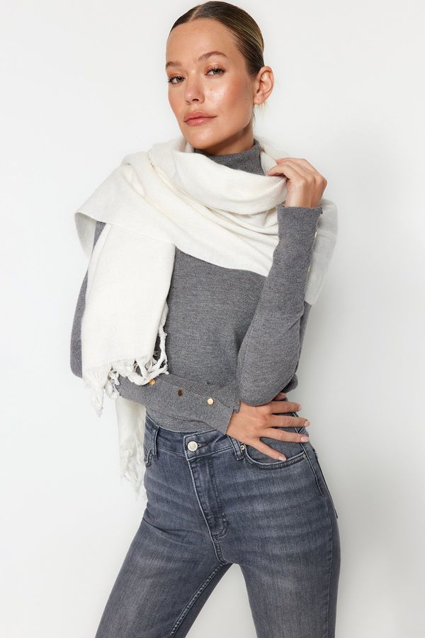 Trendyol Trendyol Ecru, Soft Textured Scarf