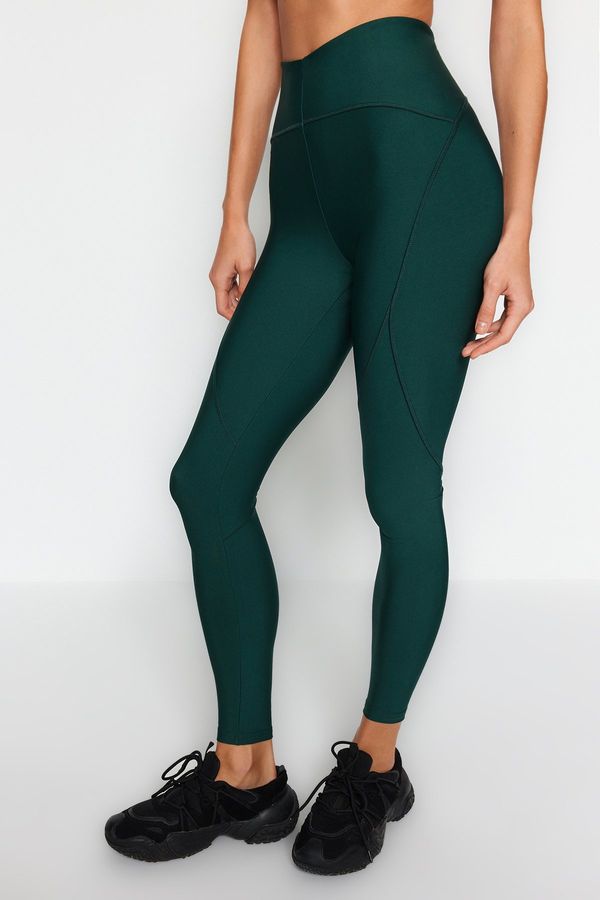 Trendyol Trendyol Emerald Green Compression Full Length Knit Sports Tights