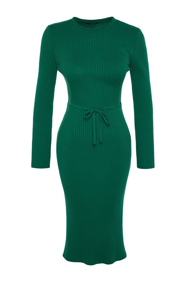 Trendyol Trendyol Emerald Green Midi Knitwear Dress