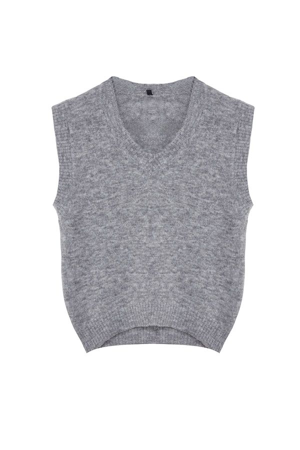 Trendyol Trendyol Gray Wool Knitwear Sweater