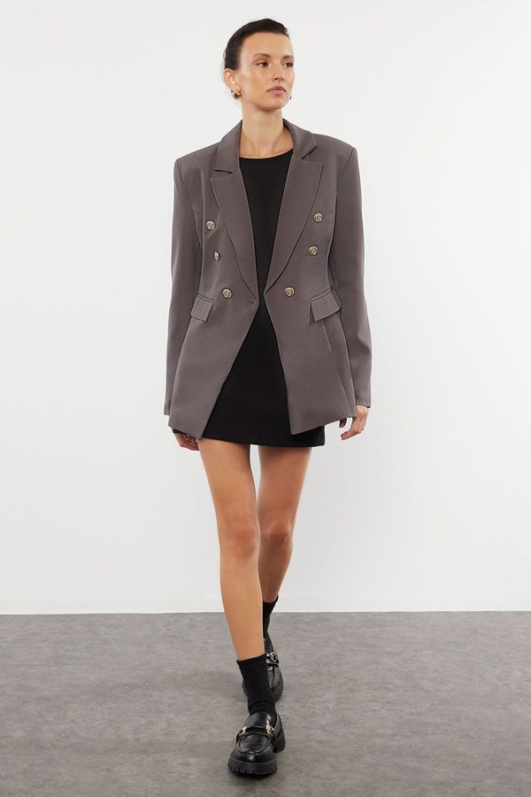 Trendyol Trendyol Gray Woven Blazer Jacket