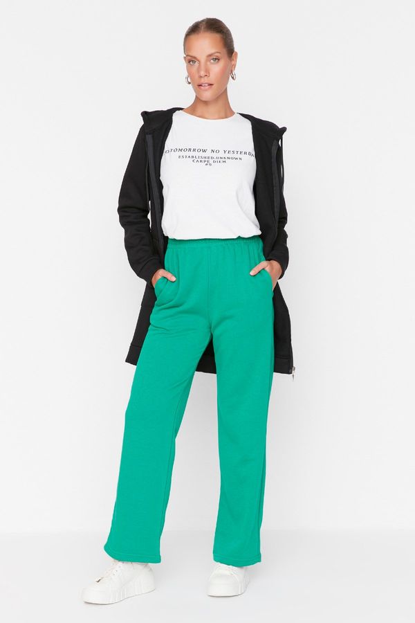 Trendyol Trendyol Green Basic Thick Knitted Sweatpants