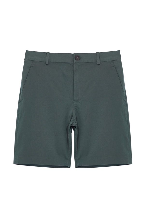 Trendyol Trendyol Green Slim Fit Gabardine Woven Shorts & Bermuda