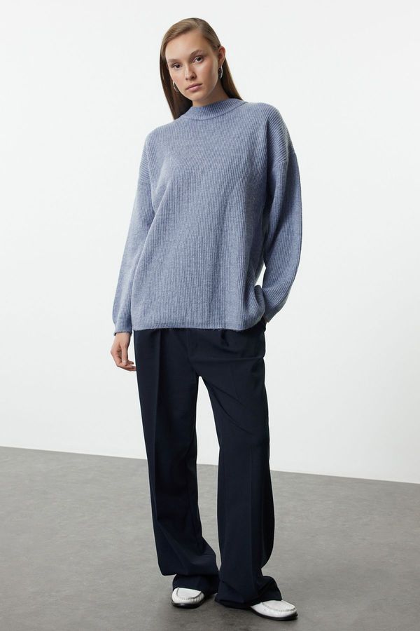 Trendyol Trendyol Indigo Knitwear Basic Sweater