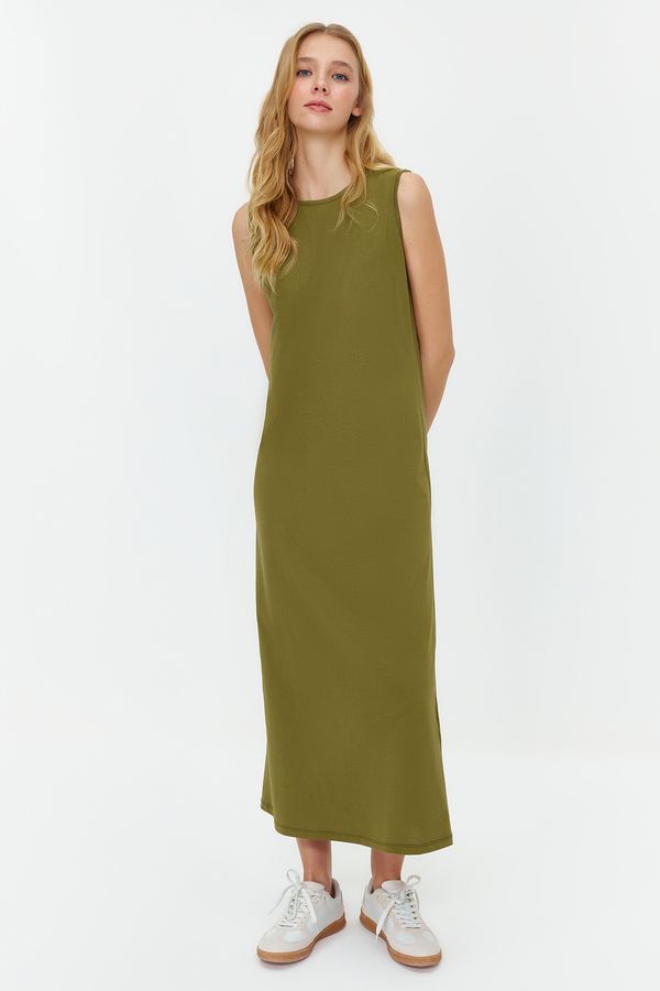 Trendyol Trendyol Khaki Sleeveless Dress Lining-Underlayer