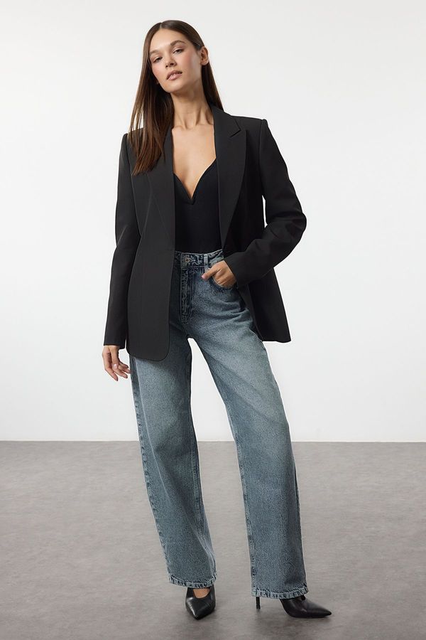 Trendyol Trendyol Light Blue High Waist Barrel Baggy Jeans