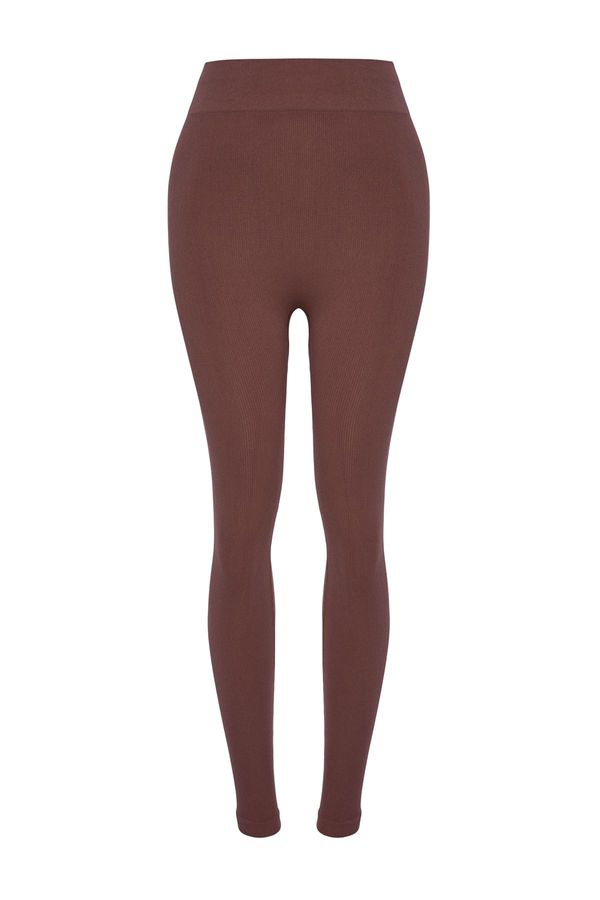 Trendyol Trendyol Light Brown Seamless Full Length Sports Leggings