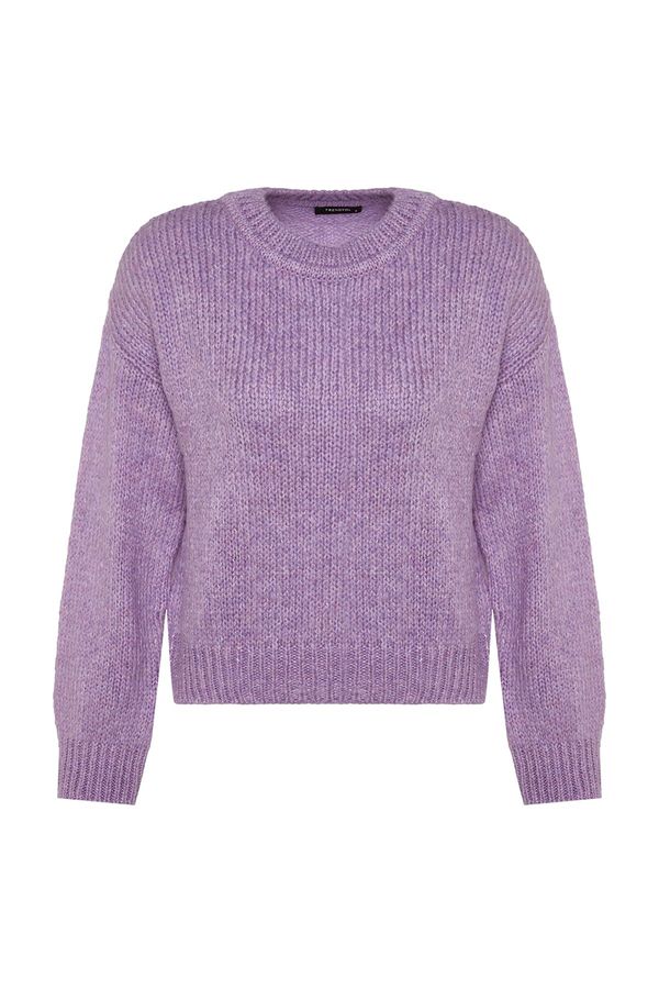 Trendyol Trendyol Lilac Wide Fit, Soft Textured Basic Knitwear Sweater