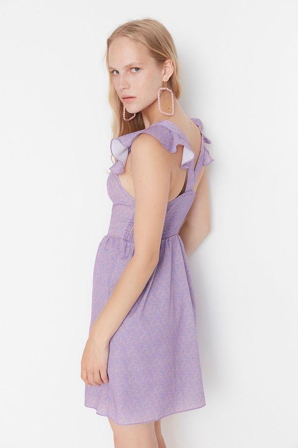 Trendyol Trendyol Lilac Woven Back Detail Woven Dress