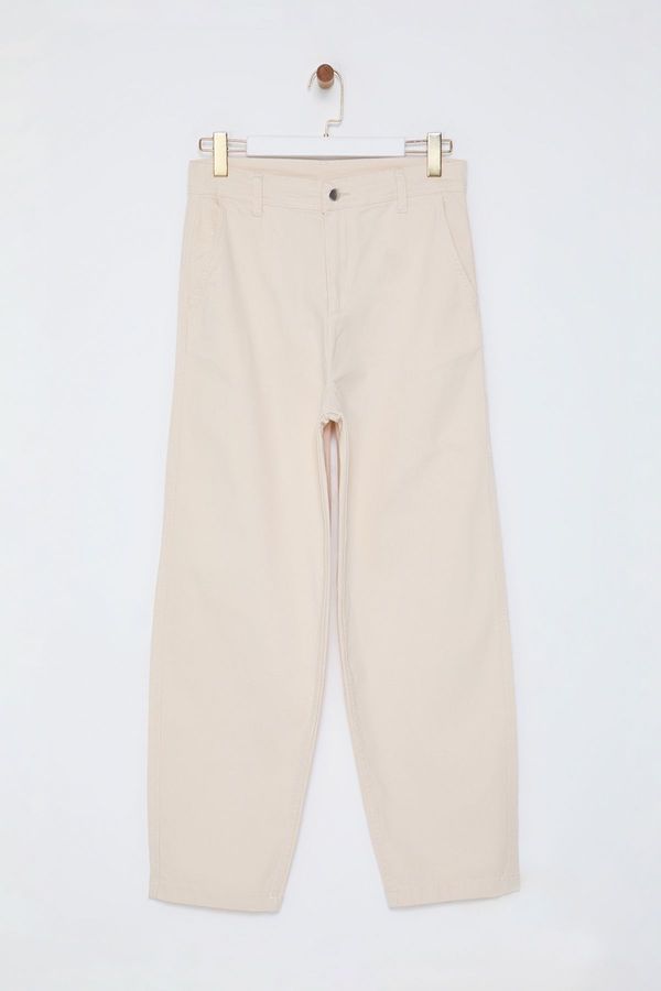 Trendyol Trendyol Limited Edition Stone Unisex Balloon Fit Woven Gabardine Cotton Trousers