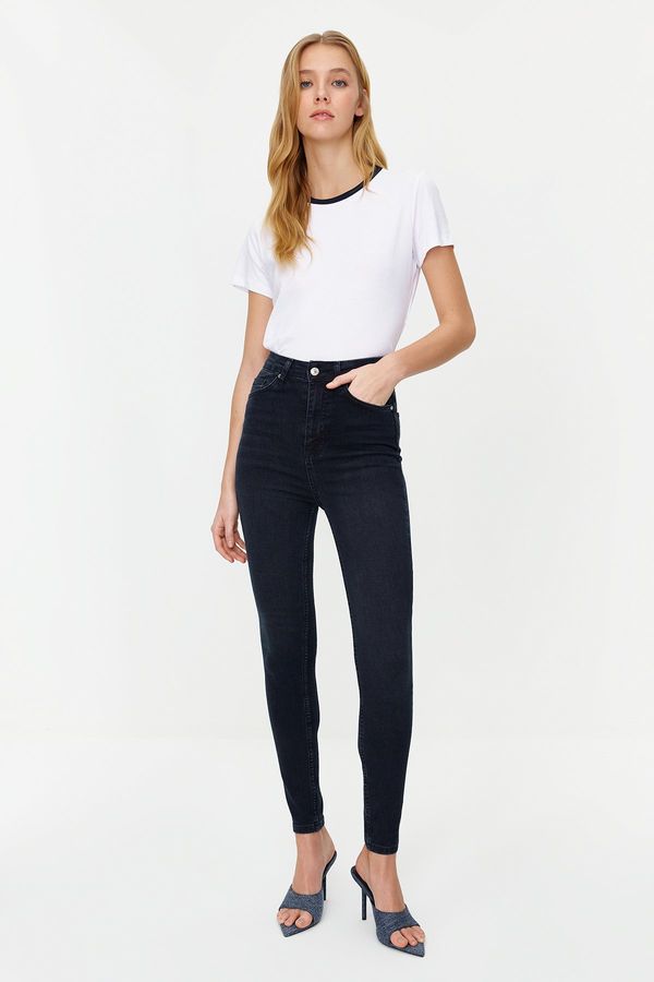 Trendyol Trendyol Midnight Blue Shaping Effect High Waist Skinny Jeans