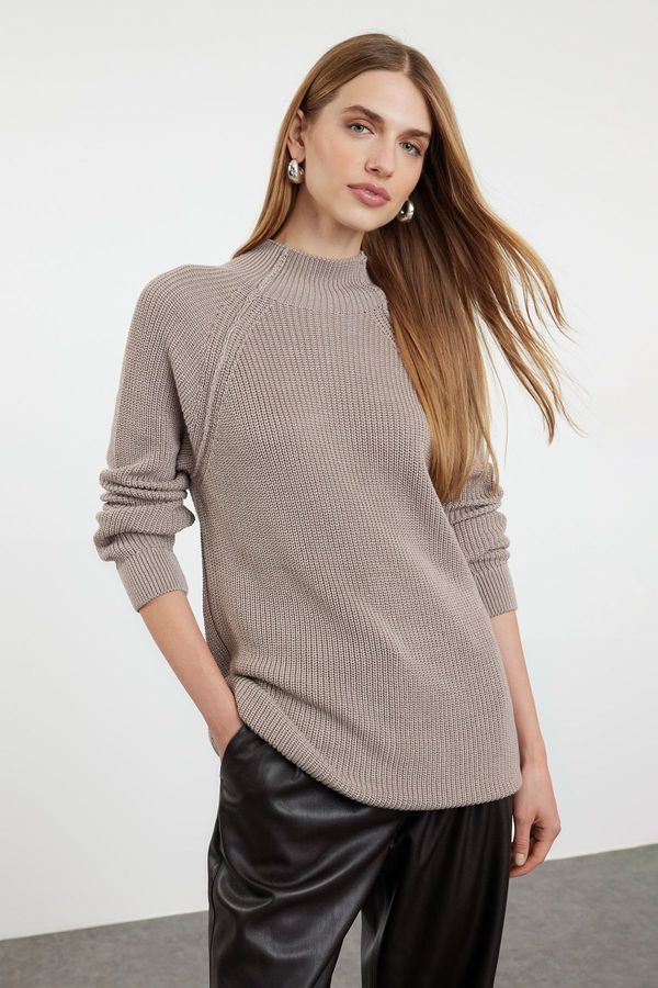 Trendyol Trendyol Mink Care Collection Wide Fit Knitwear Sweater