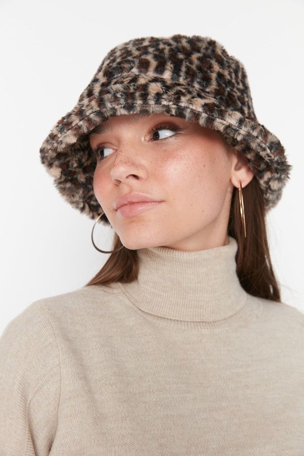 Trendyol Trendyol Mink Leopard Bucket Women's Hat
