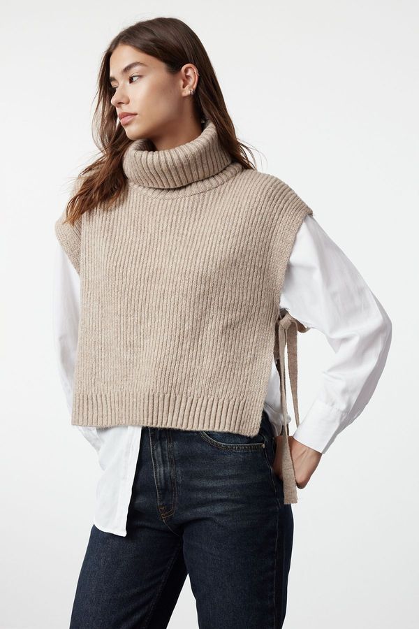 Trendyol Trendyol Mink Turtleneck Knitwear Sweater