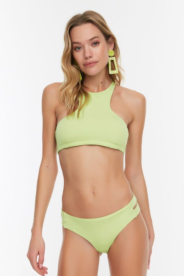 Trendyol Trendyol Mint Cut Out Detailed Bikini Bottom