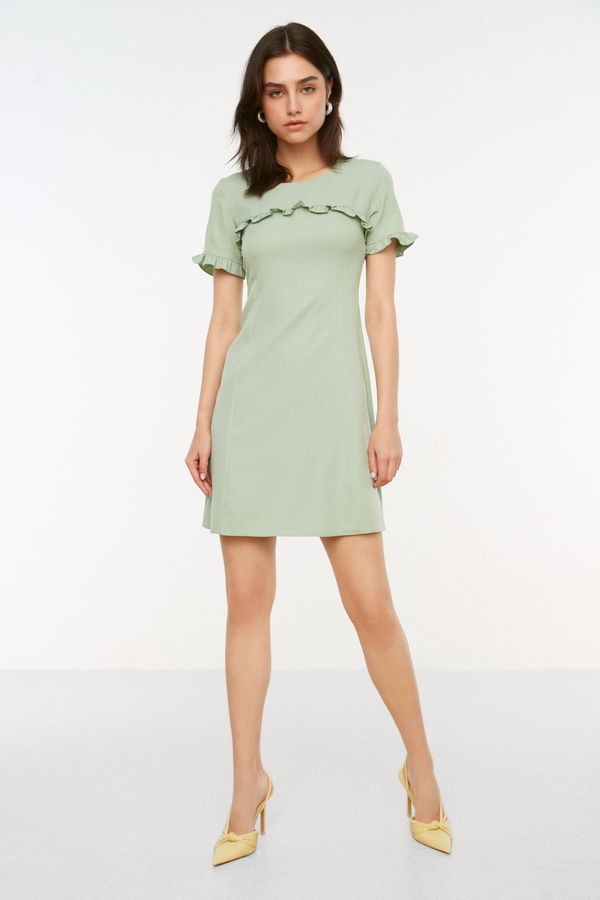 Trendyol Trendyol Mint Ruffle Detail Woven Dress