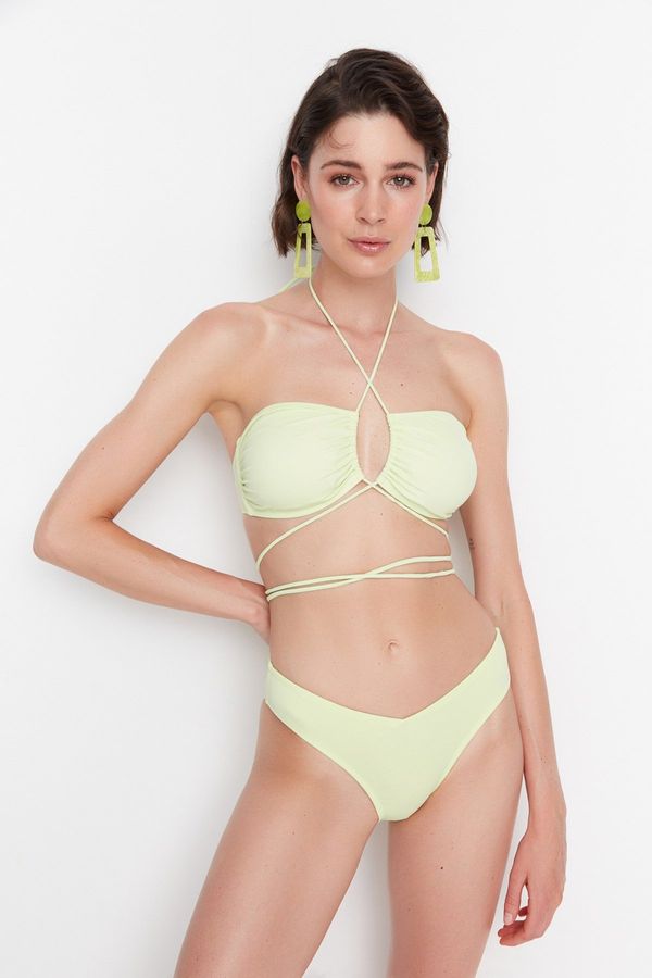 Trendyol Trendyol Mint V Cut Bikini Bottom