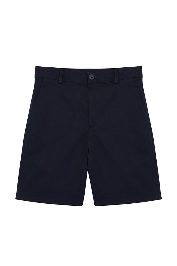 Trendyol Trendyol Navy Blue Slim Fit Gabardine Woven Shorts & Bermuda