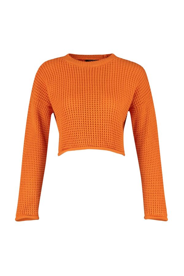 Trendyol Trendyol Orange Crop Knitwear Sweater