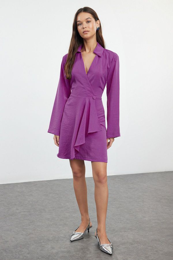 Trendyol Trendyol Plum Plain Woven Dress