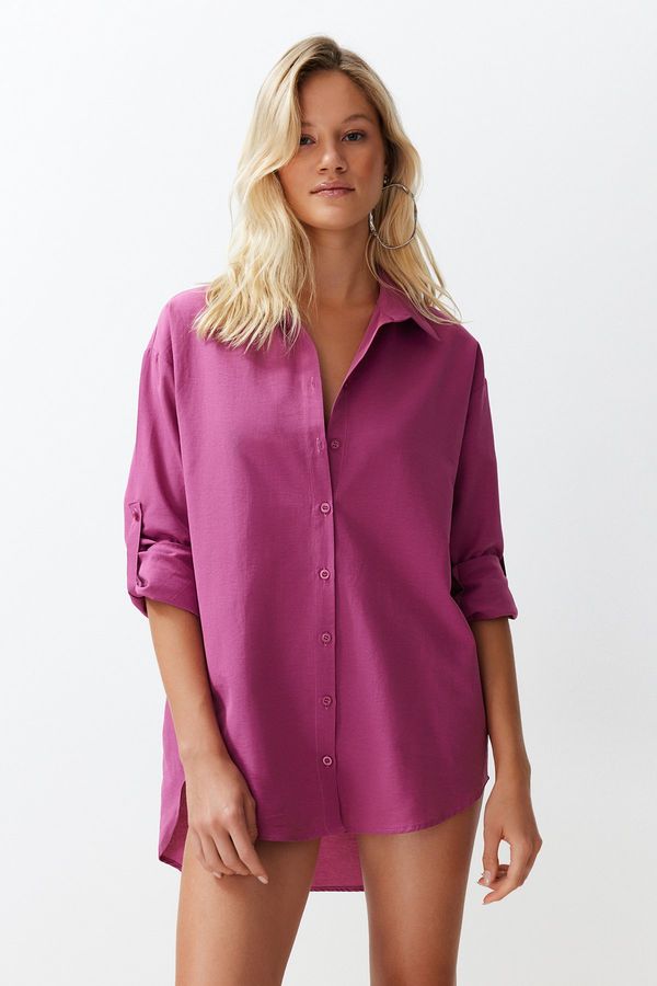 Trendyol Trendyol Plum Woven Shirt