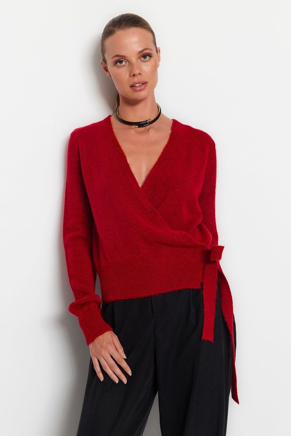 Trendyol Trendyol Red Double Breasted Knitwear Sweater