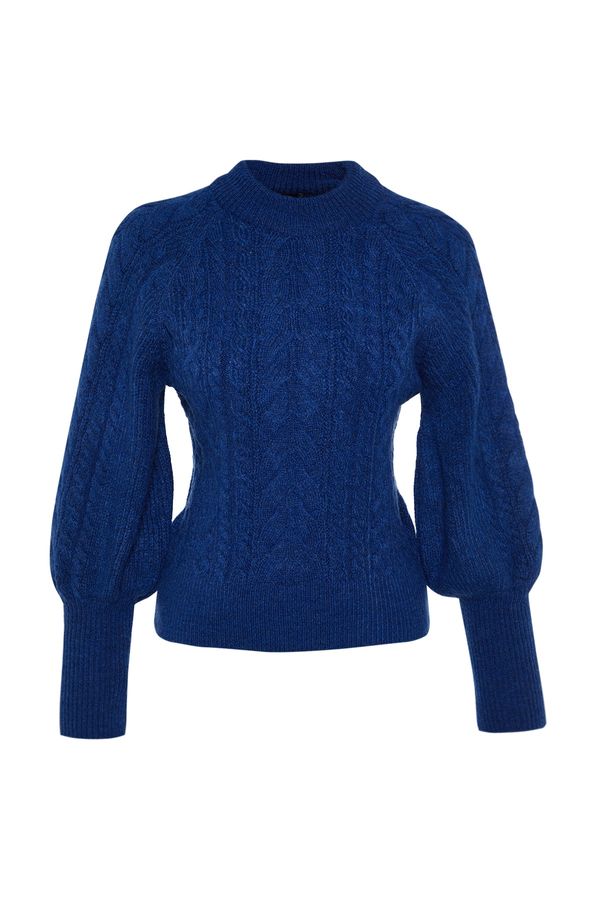 Trendyol Trendyol Saks Soft-textured Hair Braided Sweater Sweater