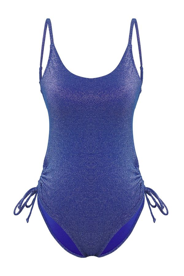 Trendyol Trendyol Saks*001 Plain Round Tunnel Strap Swimsuit