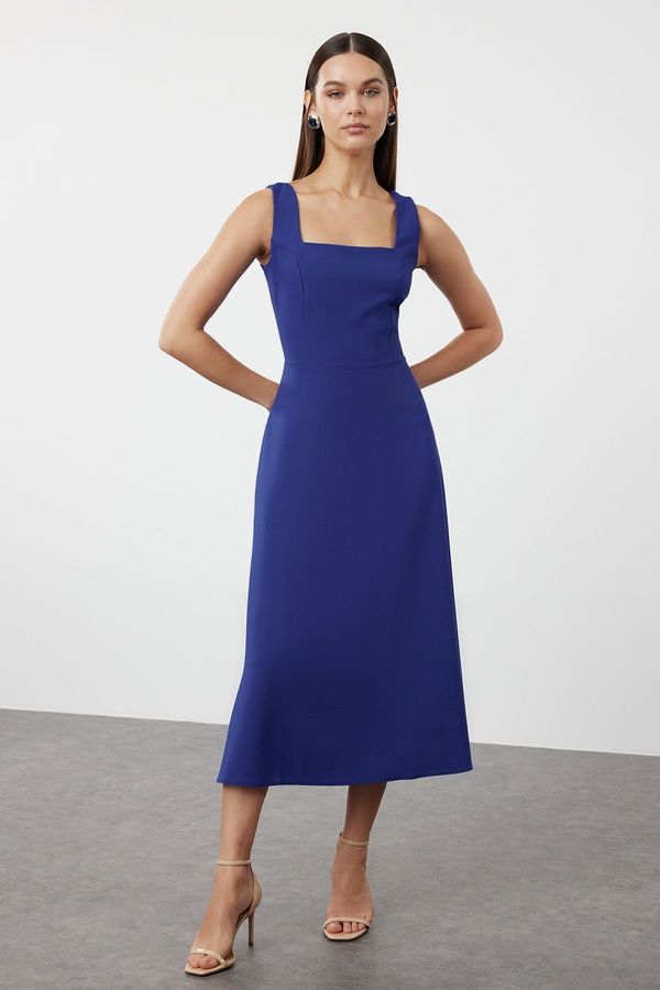 Trendyol Trendyol Saxon Plain Midi Woven Dress