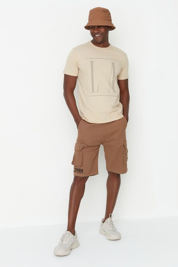 Trendyol Trendyol Shorts - Brown - Normal Waist