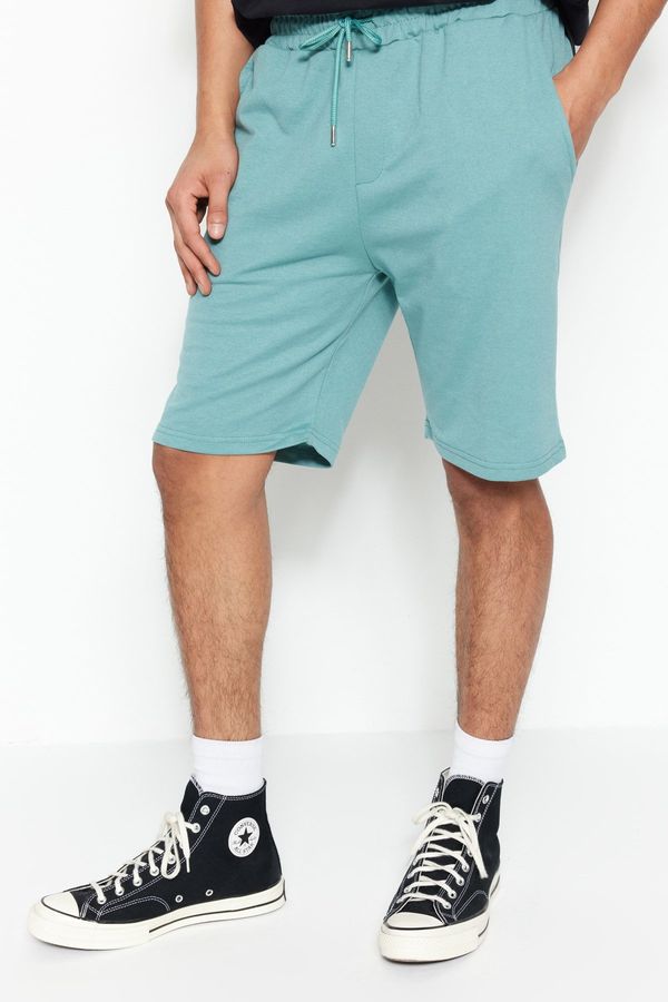 Trendyol Trendyol Shorts - Green - Normal Waist