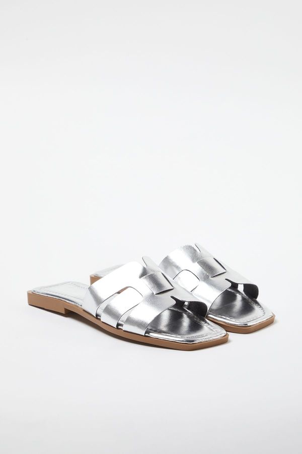 Trendyol Trendyol Silver Single band Casual Women's Slippers