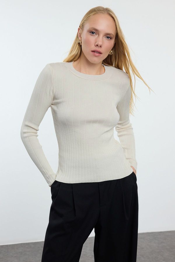 Trendyol Trendyol Stone Basic Crew Neck Knitwear Sweater