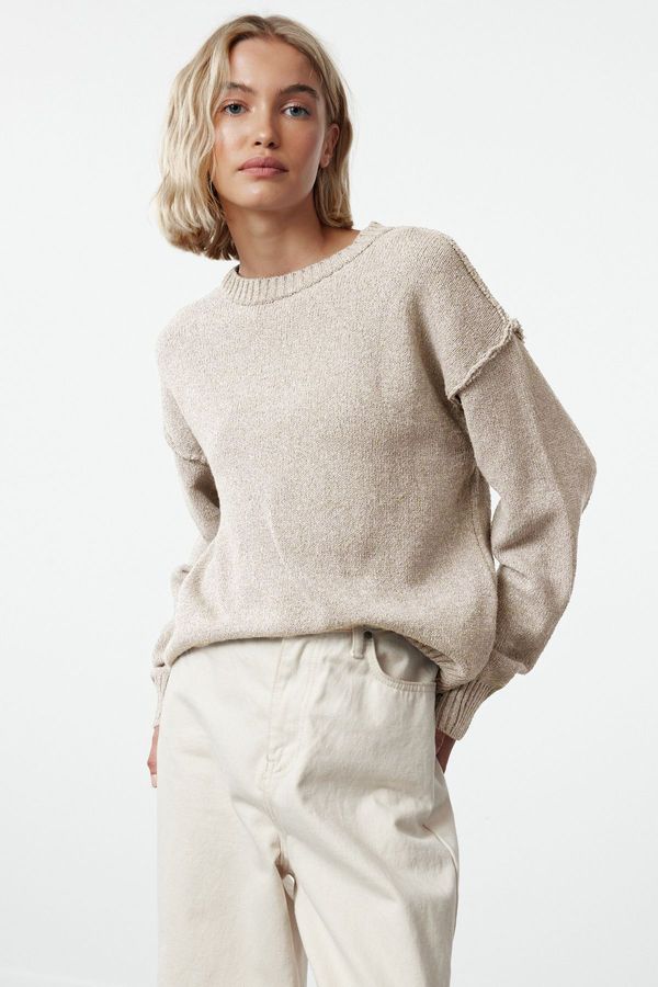 Trendyol Trendyol Stone More Sustainable Wide Pattern Basic Knit Sweater