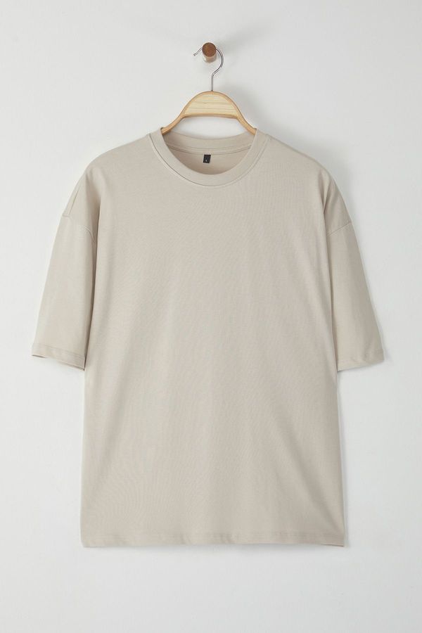 Trendyol Trendyol stone Oversize/Wide Cut 100% T-Shirt