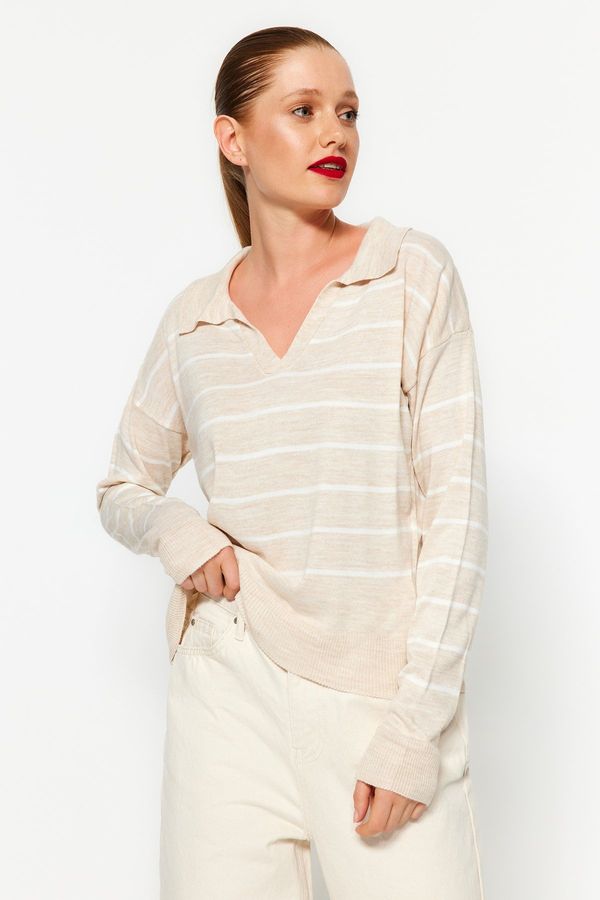 Trendyol Trendyol Stone Striped Knitwear Sweater