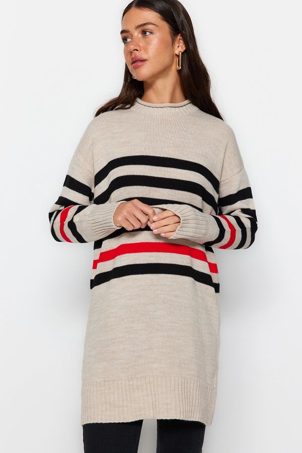 Trendyol Trendyol Stone Striped Knitwear Sweater