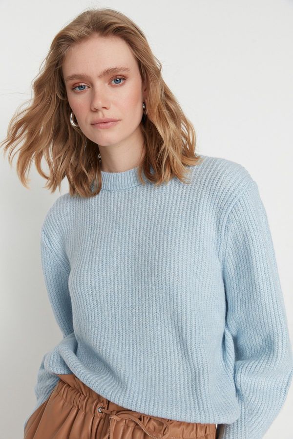 Trendyol Trendyol Sweater - Blue - Oversize