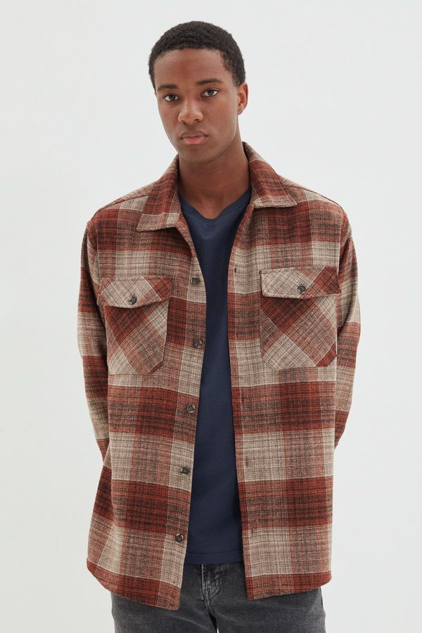 Trendyol Trendyol Tile Oversize Lumberjack Plaid Shirt