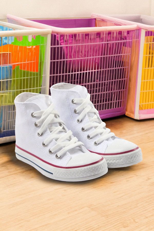 Trendyol Trendyol White High Top Kids Unisex Kids Sneakers