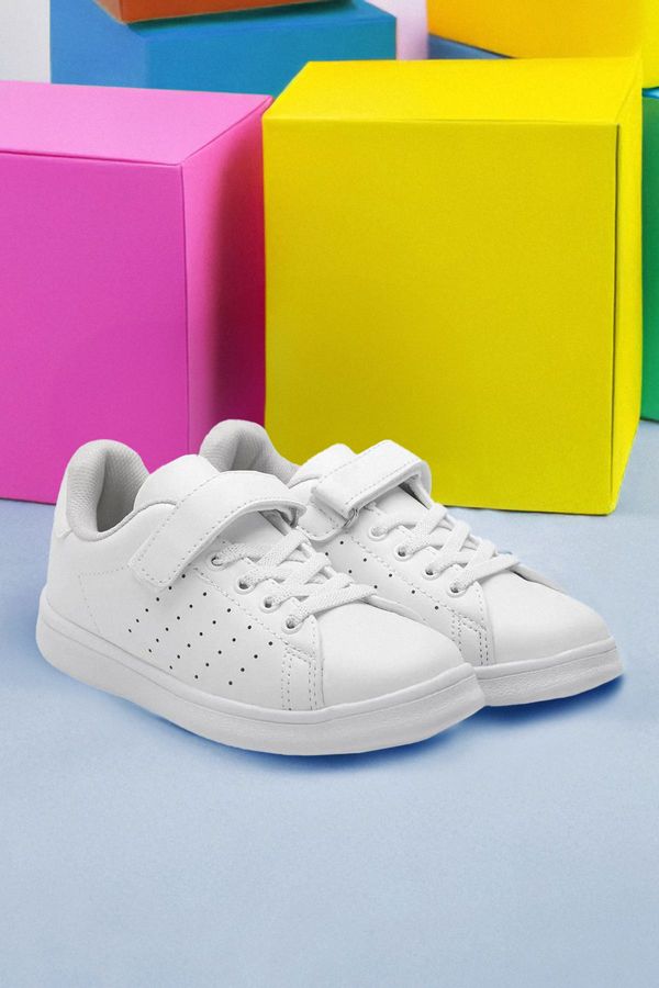 Trendyol Trendyol White Single Velcro Children Unisex Kids Sneakers