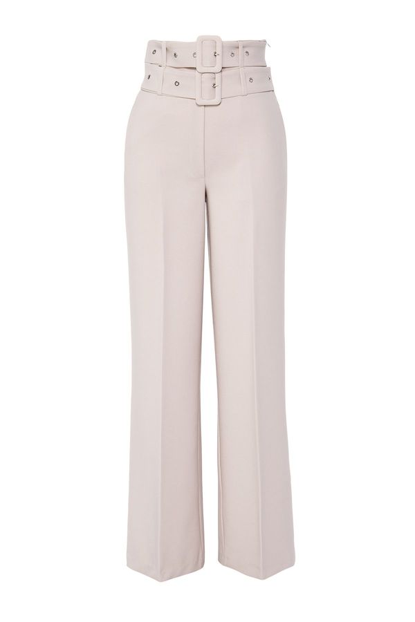 Trendyol Trendyol Woven Trousers with Stone Double Belt Detail