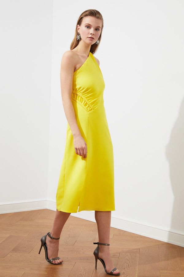 Trendyol Trendyol Yellow Ruffle Detailed Dress