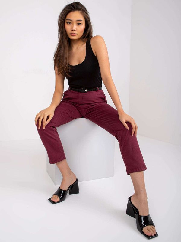 Italy Moda Trousers-DHJ-SP-2259.42P-burgundy