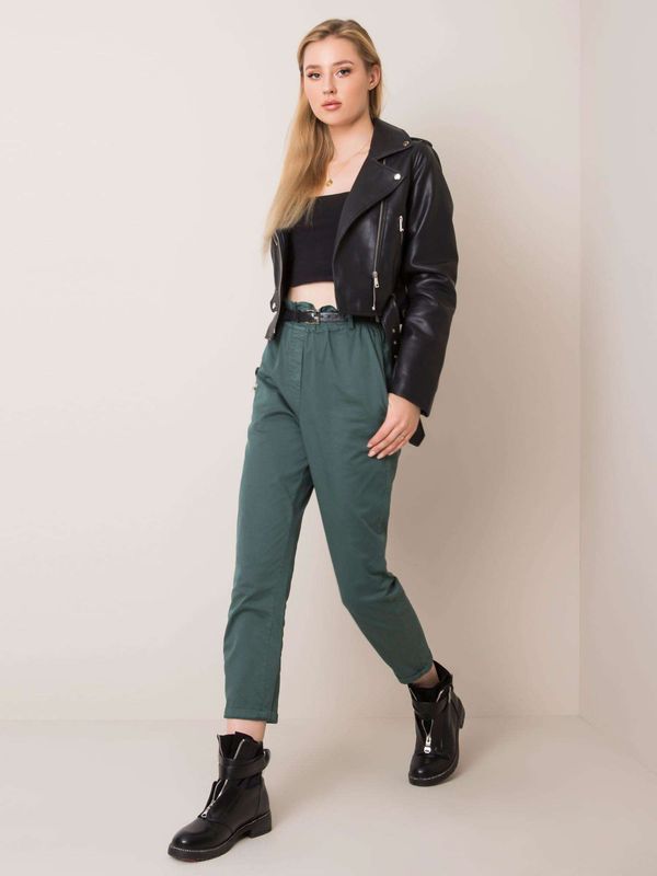 Italy Moda Trousers-DHJ-SP-2312.94P-dark green