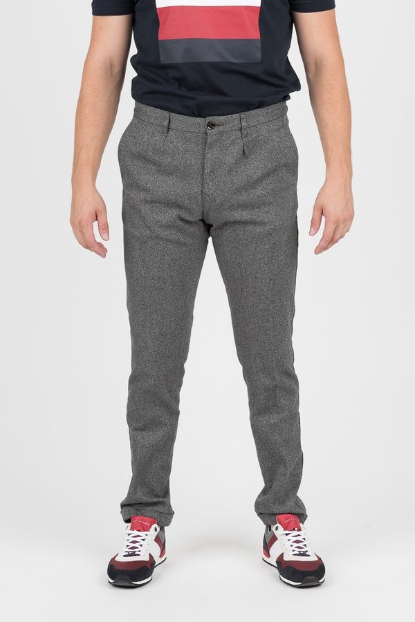 Tommy Hilfiger Trousers - TOMMY HILFIGER STRAIGHT CHINO MOULINE TWILL grey