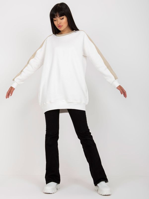 RUE PARIS Tunic-RV-TU-8231.78P-white-beige