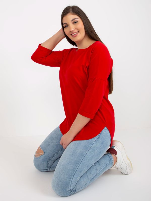 RELEVANCE Tunic-RV-TU-8531.59P-Red